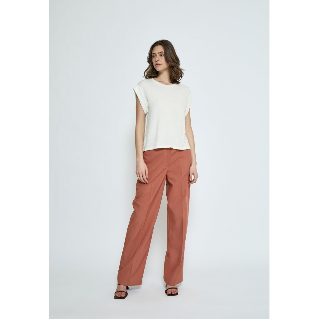 PEPPERCORN AVERLY WIDE CUFF T-SHIRT | WIT