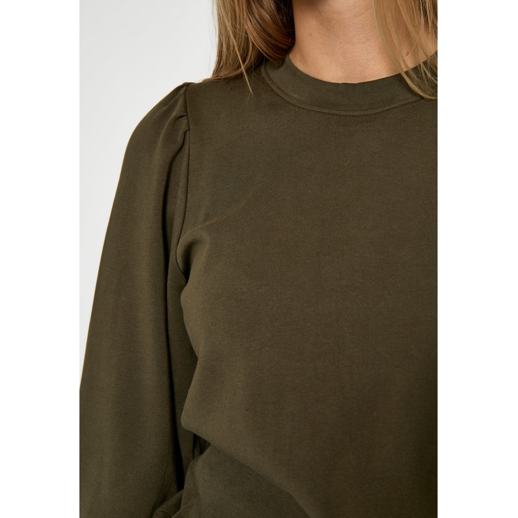 PEPPERCORN FIOLA PUFFLSEEVE BLOUSE | GRAPE LEAF