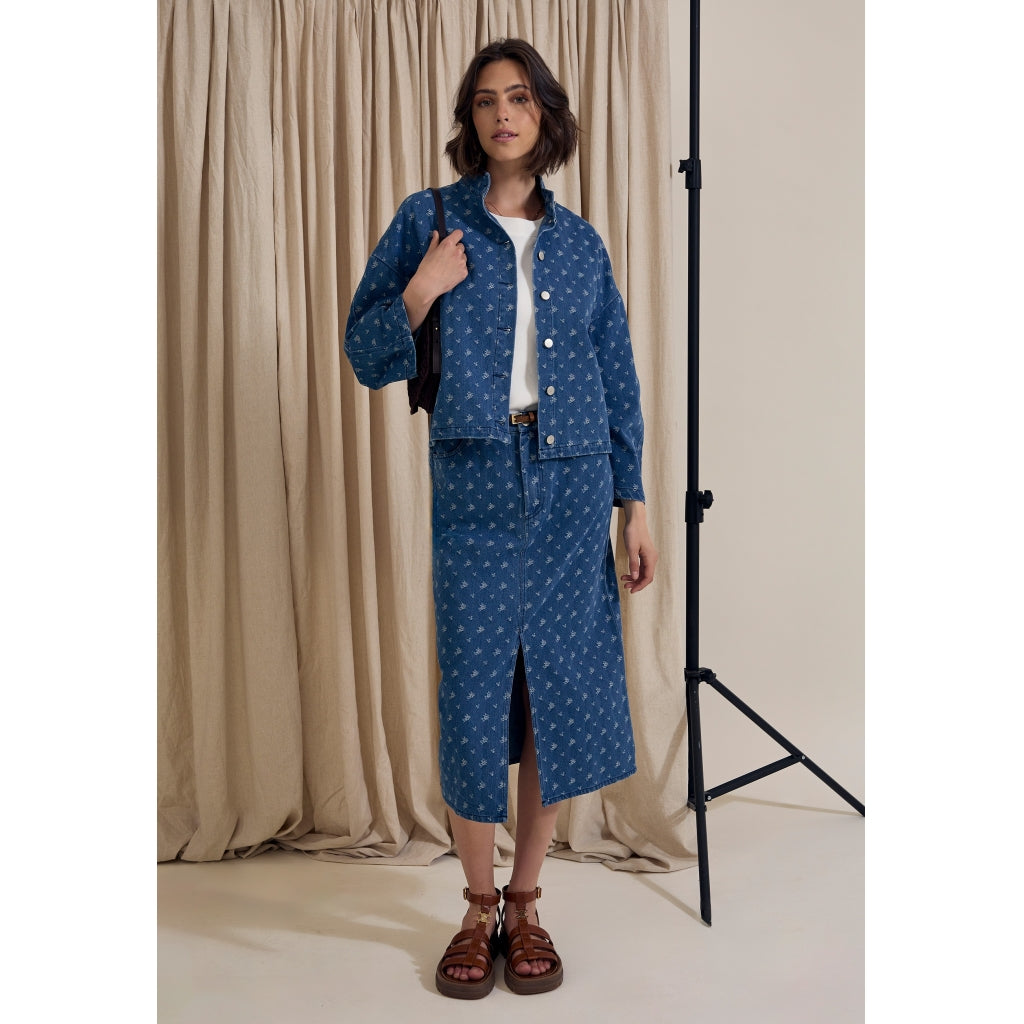 PEPPERCORN GUSTAVA DENIM SKIRT