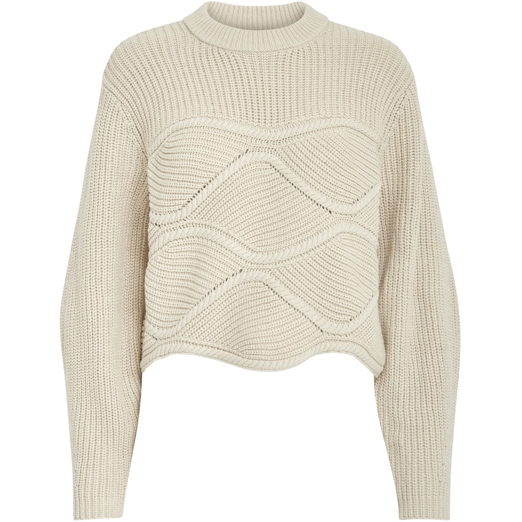 PEPPERCORN SIF MOCK NECK KNIT PULLOVER | ZAND