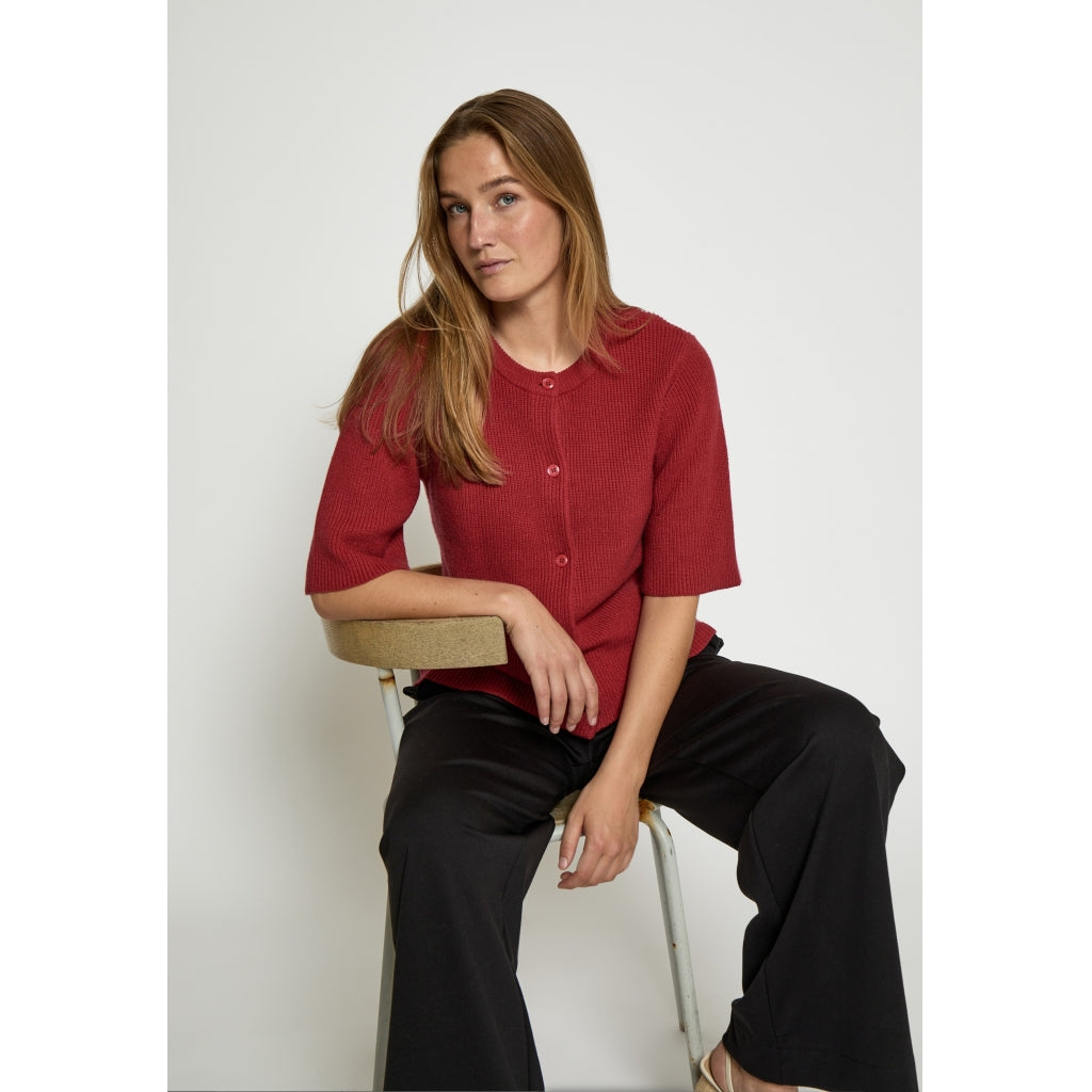 DESIRES DELTA SHORT SLEEVE KNIT CARDIGAN