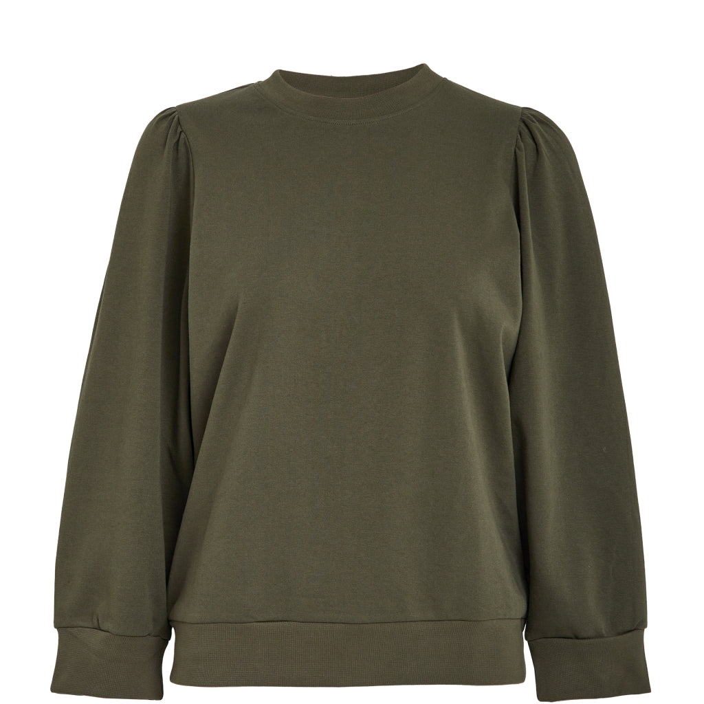 PEPPERCORN FIOLA PUFFLSEEVE BLOUSE | GRAPE LEAF