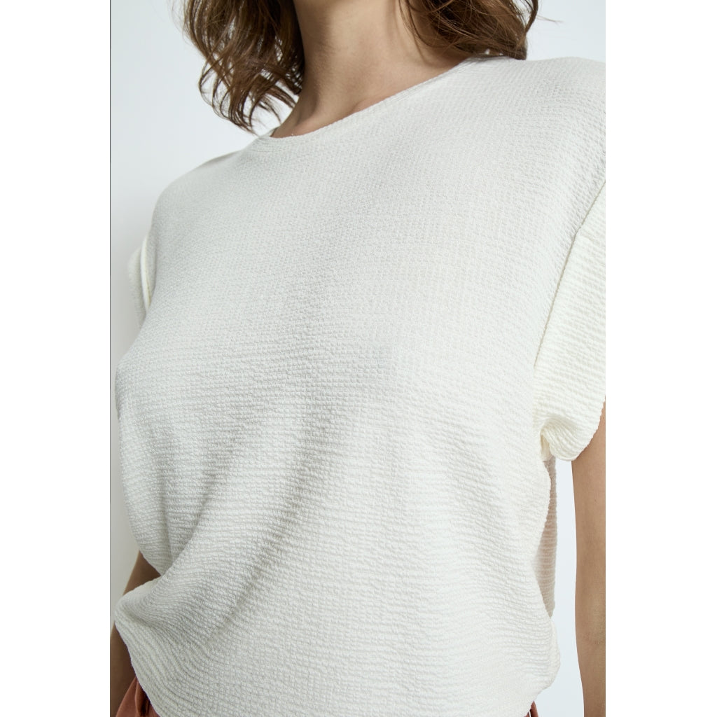 PEPPERCORN AVERLY WIDE CUFF T-SHIRT | WIT