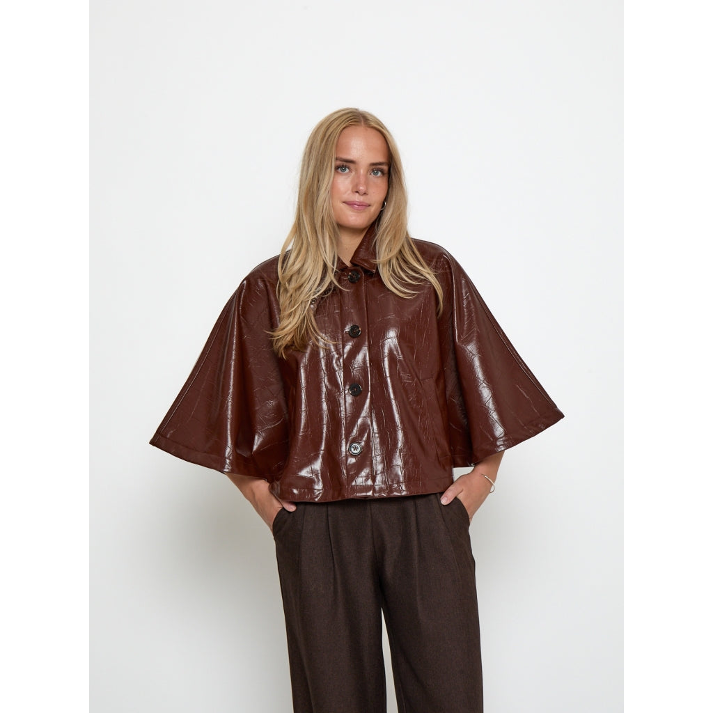 PEPPERCORN SERAFINA CAPE | COGNAC