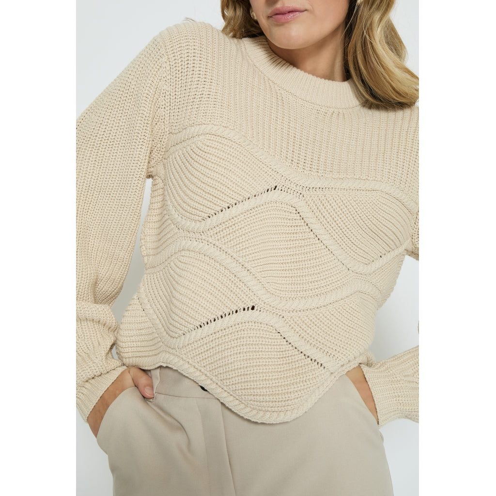 PEPPERCORN SIF MOCK NECK KNIT PULLOVER | ZAND