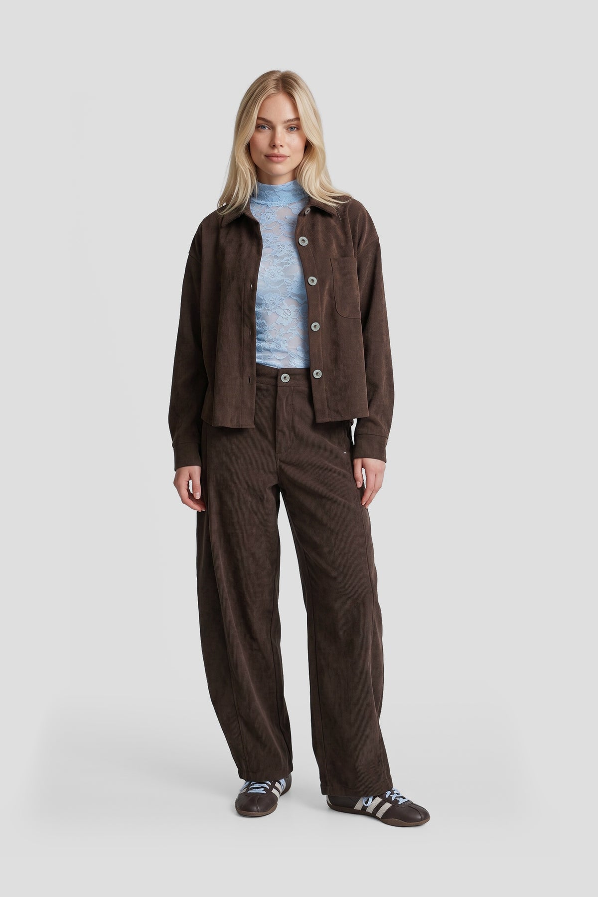 FLURESK SOLENE BLOUSE | DARK CHOCOLATE