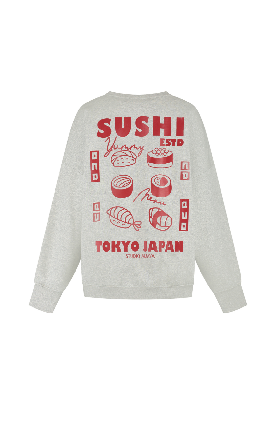 STUDIO AMAYA JAPAN SWEATER | GRIJS
