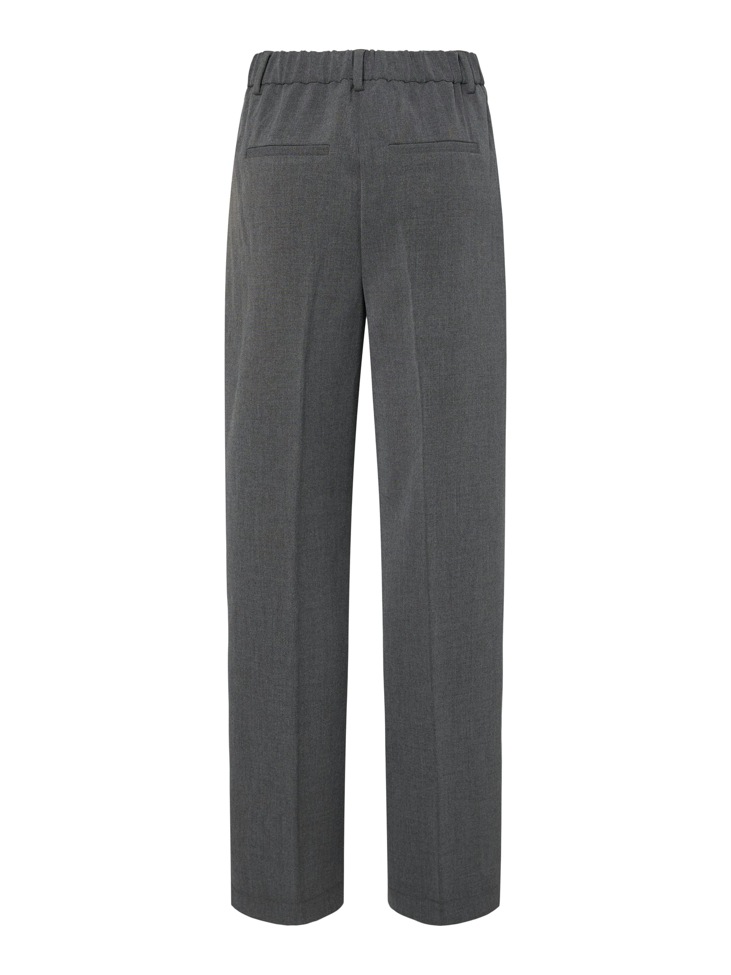 YAS LIKKA HW WIDE PANTS | GREY