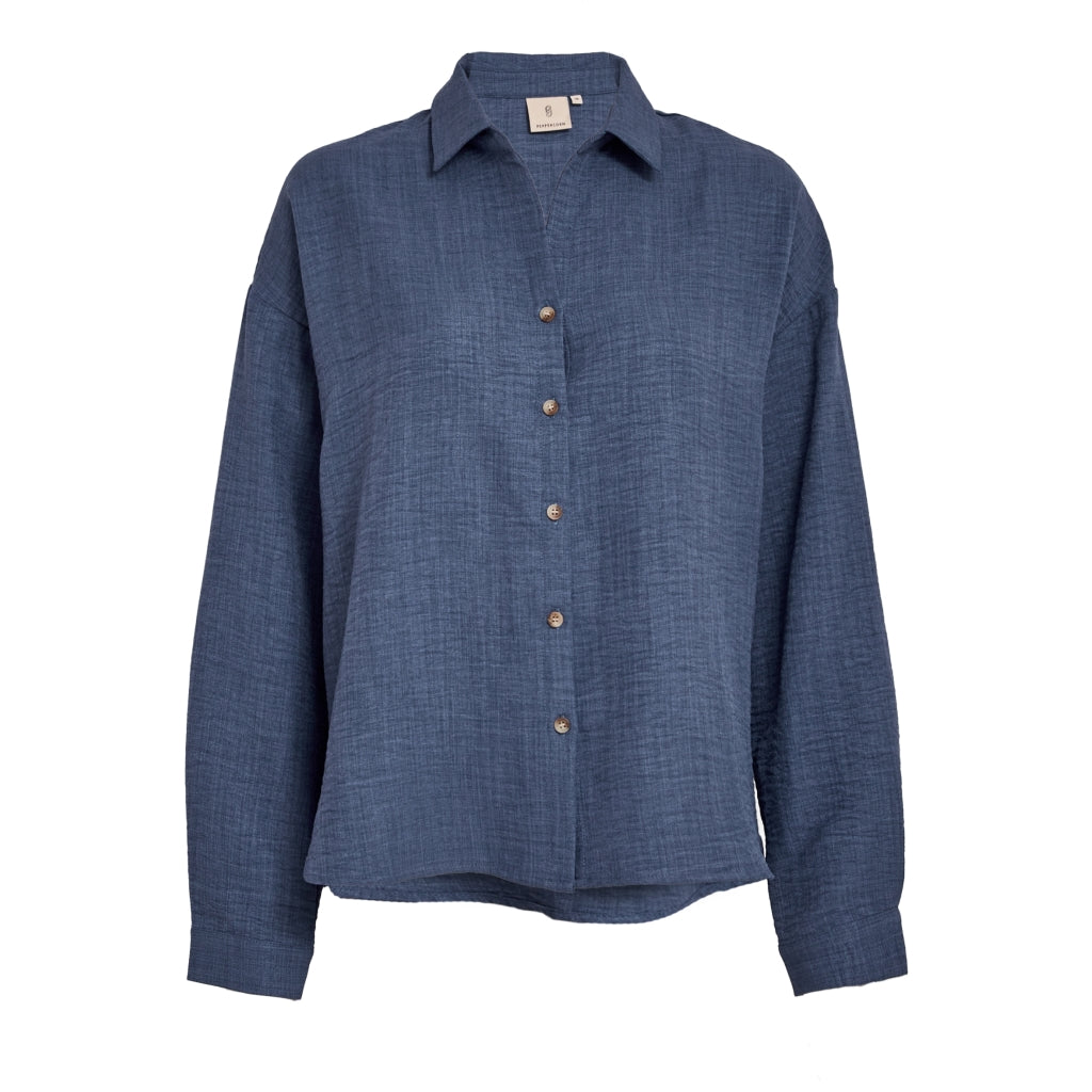 PEPPERCORN GABY SHIRT | PALACE BLUE