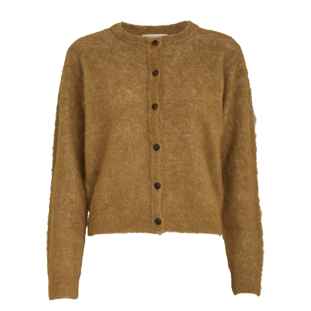 PEPPERCORN SYLVIE KNIT CARDIGAN | TOFFEE MELANGE