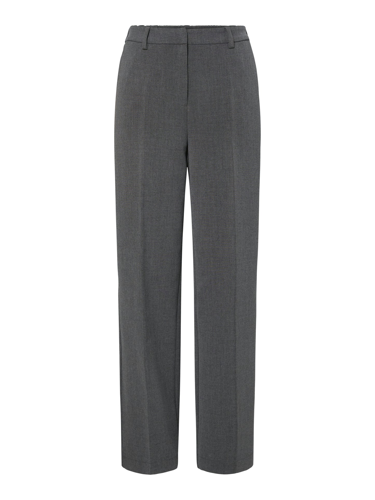 YAS LIKKA HW WIDE PANTS | GREY