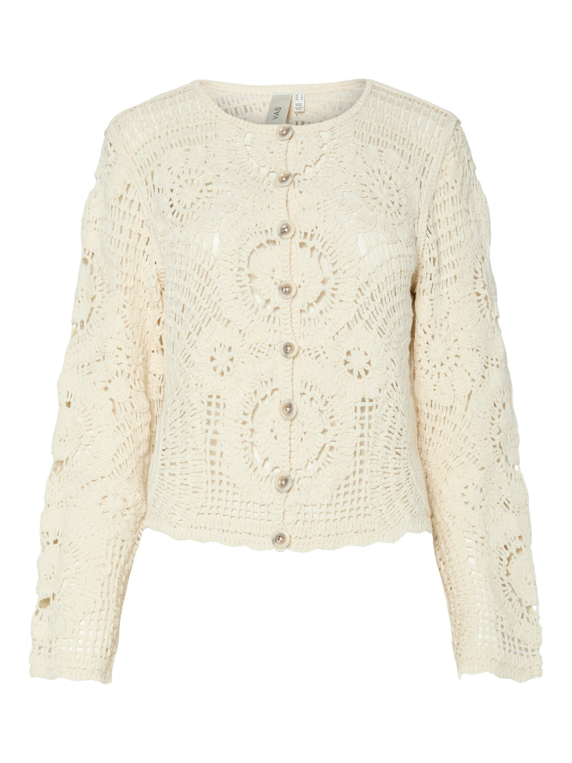 YAS FIRO LS CROCHET CARDIGAN