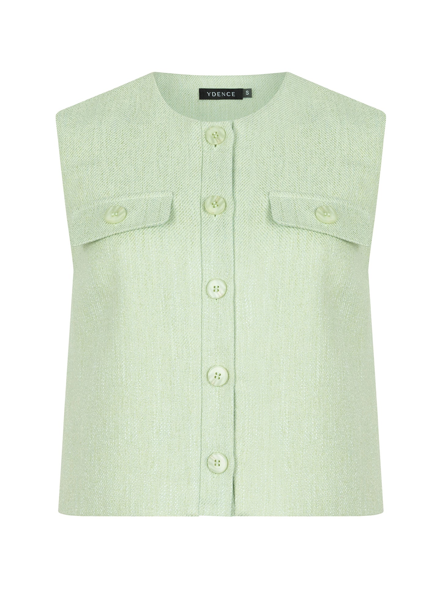 YDENCE GILET CATHERINA | GROEN