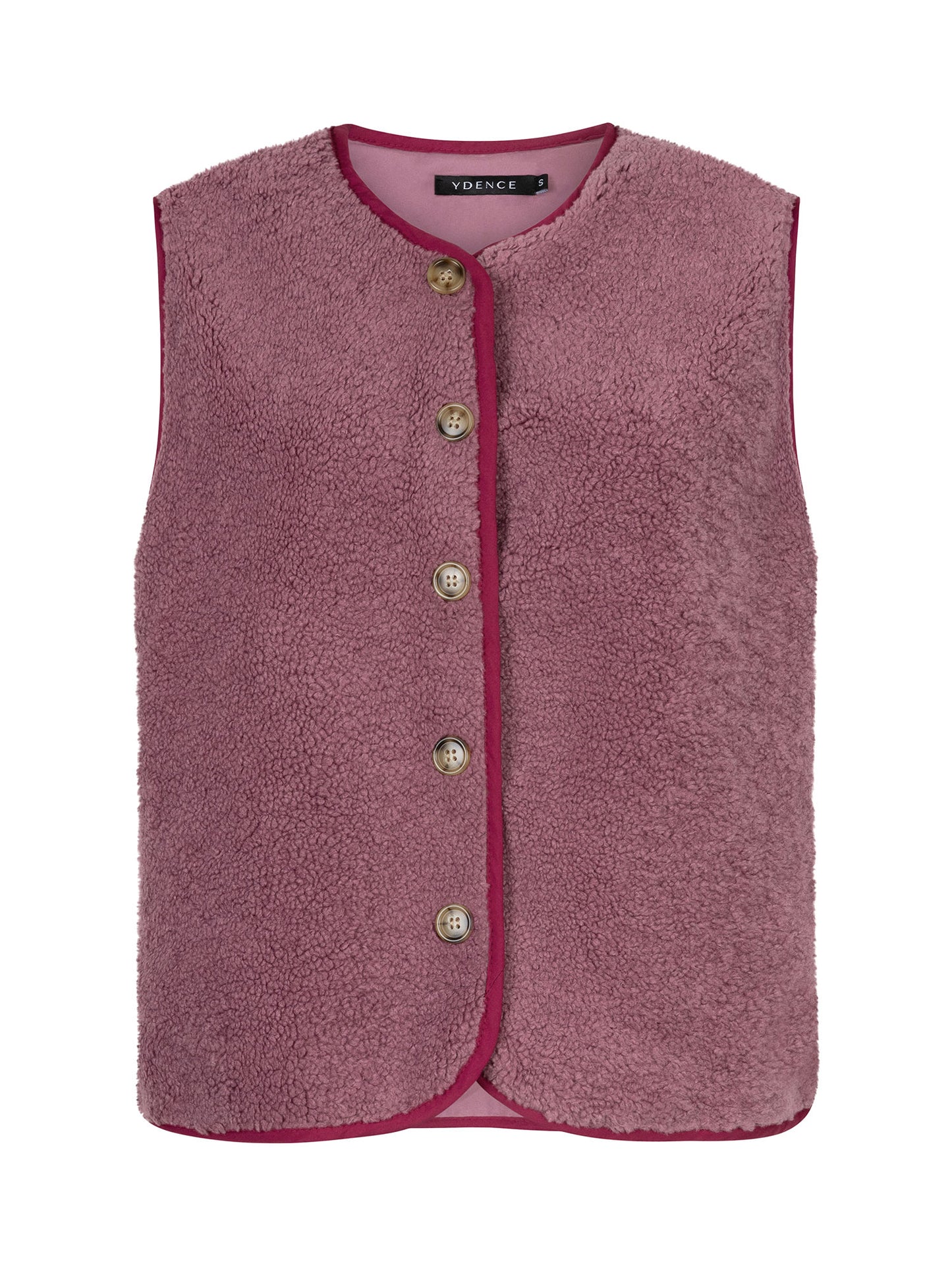 YDENCE GILET PUCK | MAUVE