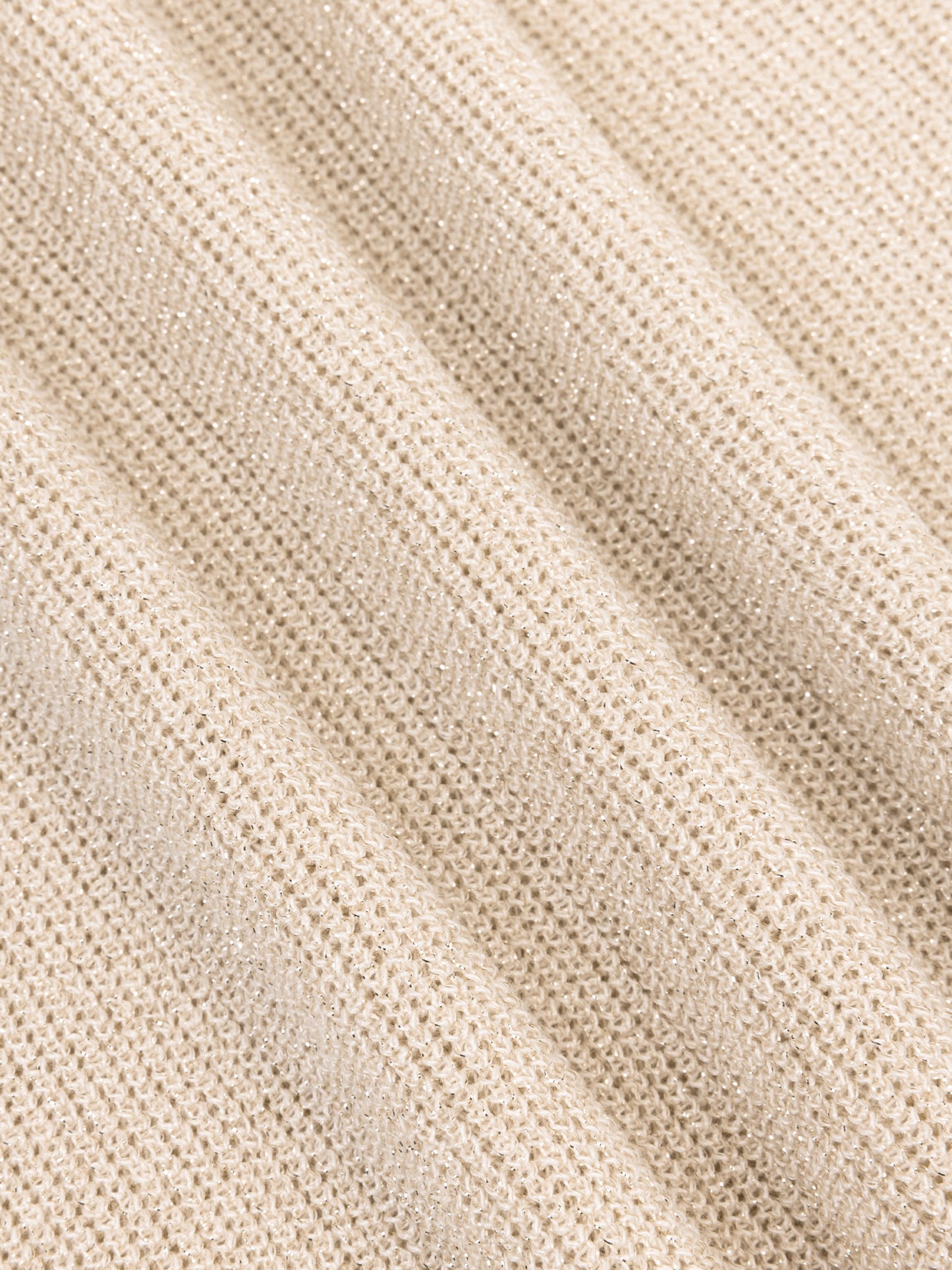 YDENCE KNITTED TOP LUREX | ECRU