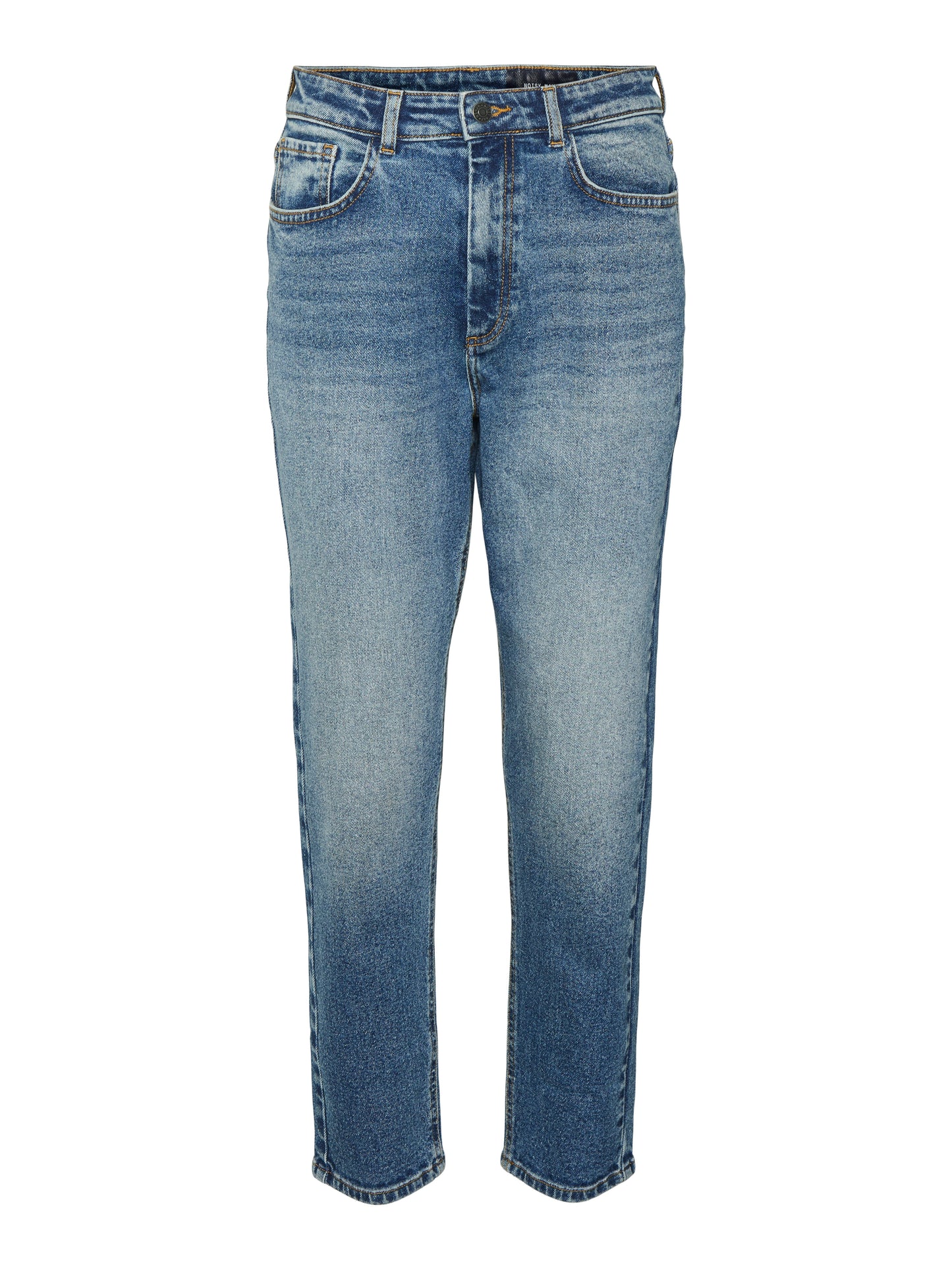 NOISY MAY MONI HW ST ANK JEANS | MEDIUM BLUE DENIM