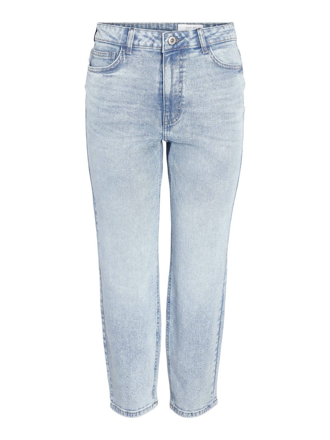 NOISY MAY MONI HW ST ANK JEANS | LIGHT BLUE DENIM