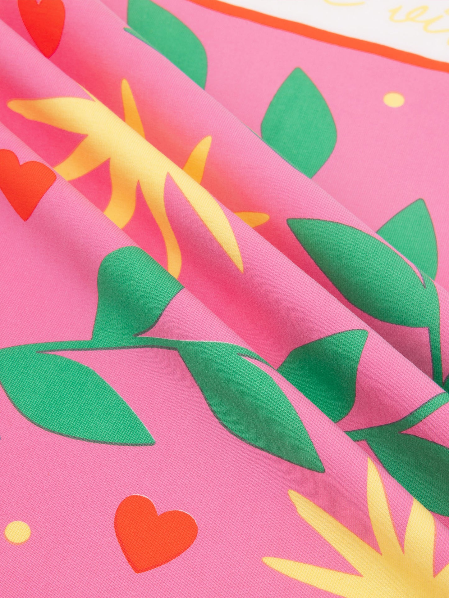YDENCE T-SHIRT LA DOLCE VITA | PINK/GREEN