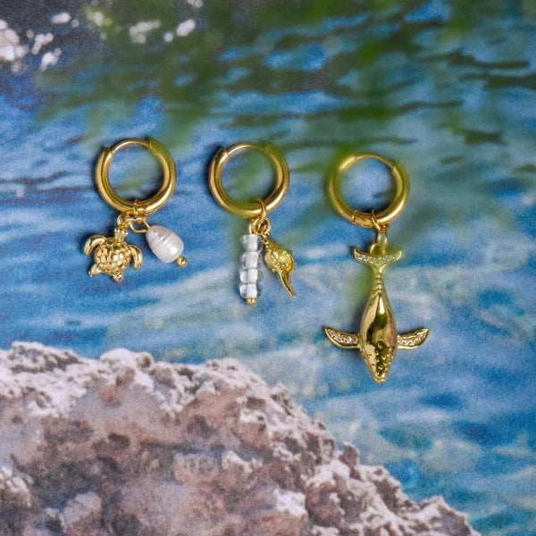 ANNEDAY TORTOISE TIDE EARRING