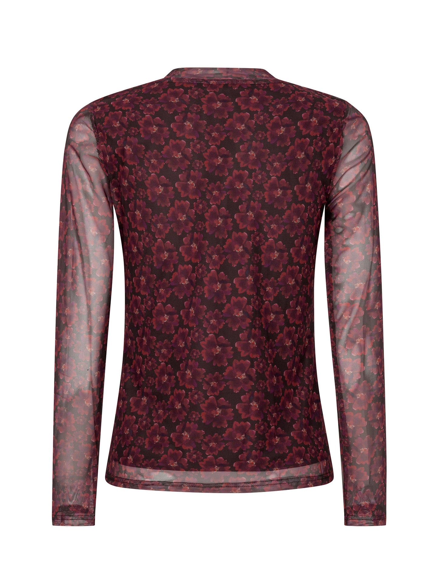 YDENCE TOP WILLEMIJN | BURGUNDY FLOWER