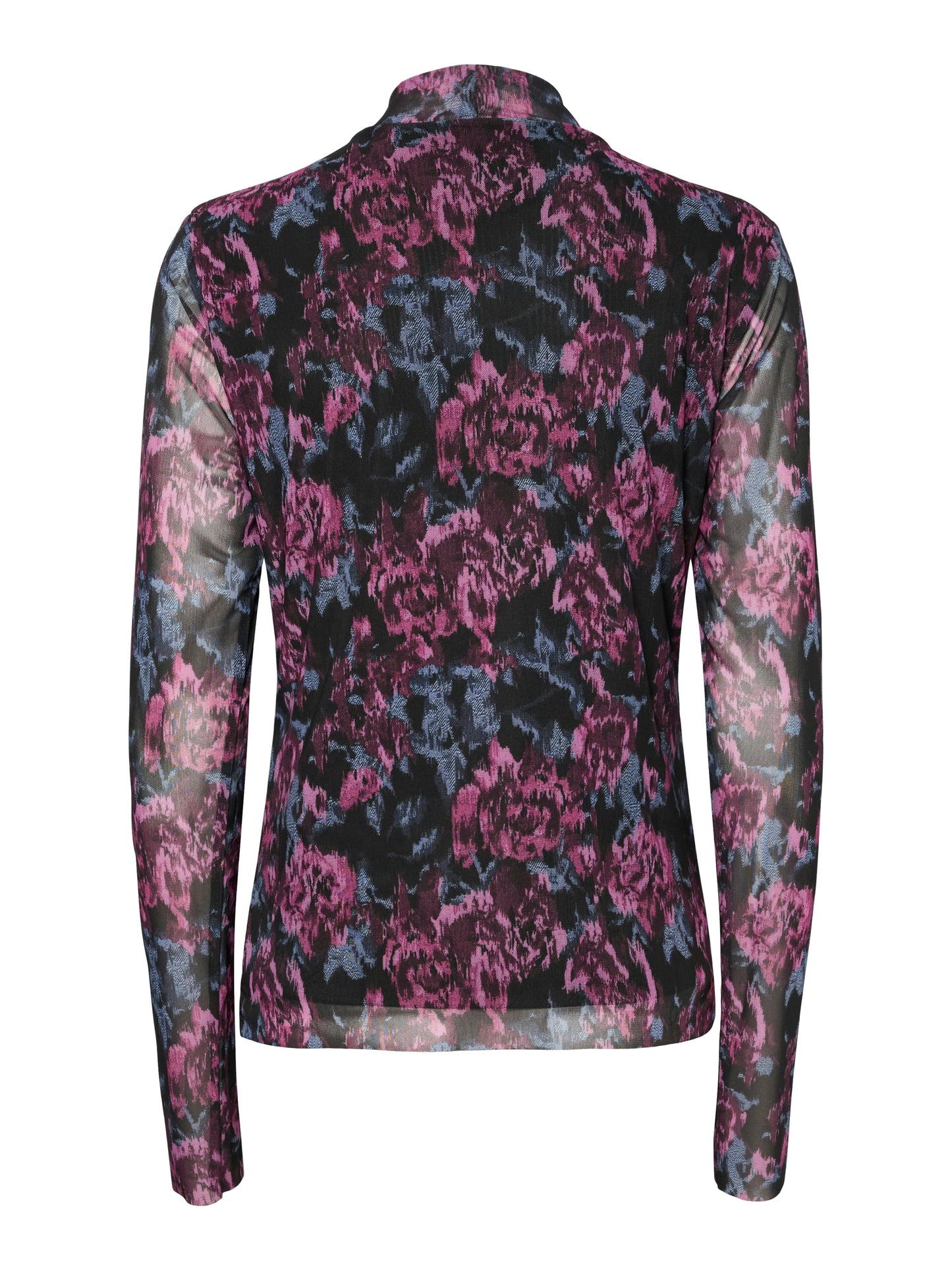 YAS SULENA HIGH NECK MESH TOP