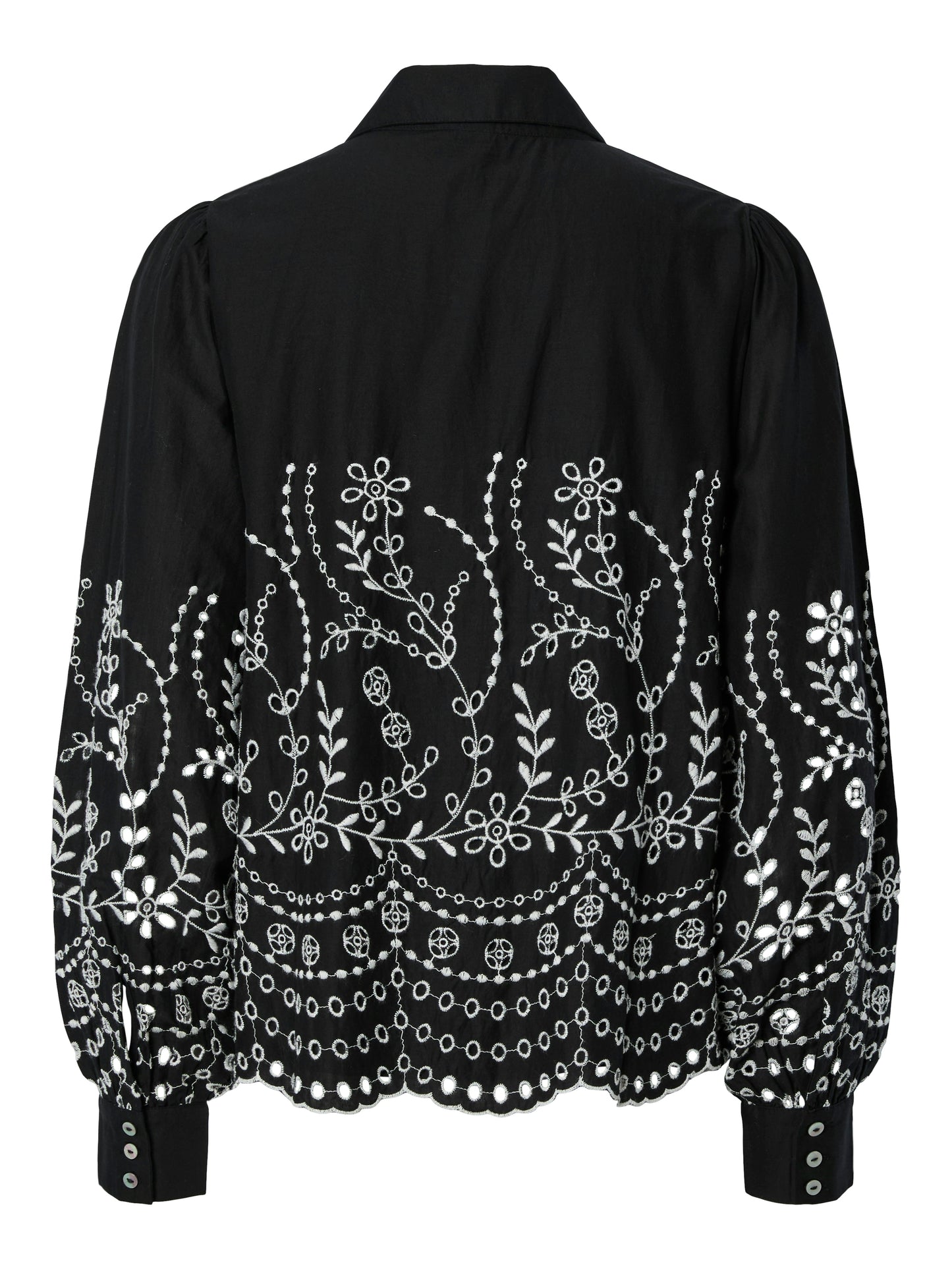 YAS LUMA LS SHIRT | ZWART