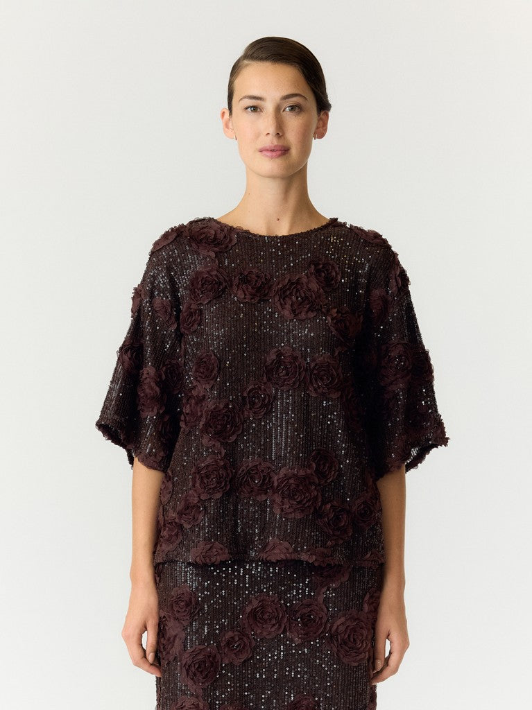 YAS ELYSIA 2/4 SEQUIN TOP