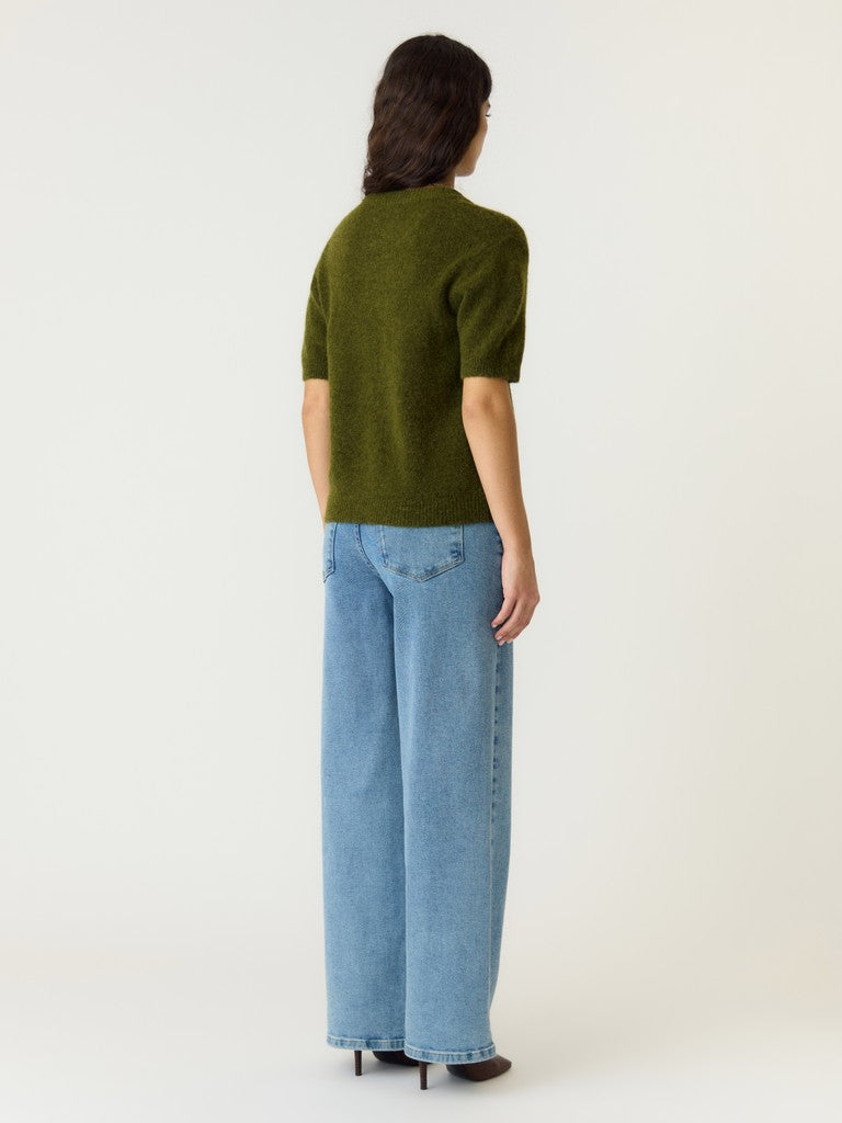 YAS JOHI SS WOOL BLEND PULLOVER S. NOOS | GREEN