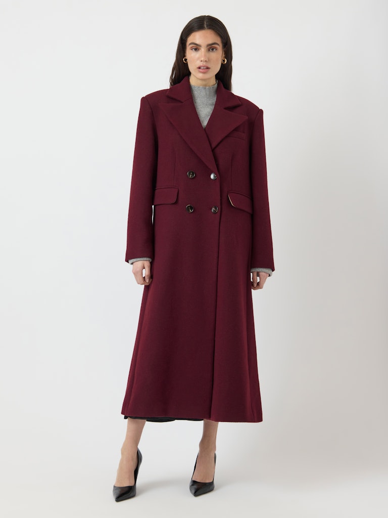 YAS ROYLA LS WOOL BLEND LONG COAT