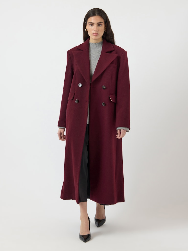 YAS ROYLA LS WOOL BLEND LONG COAT