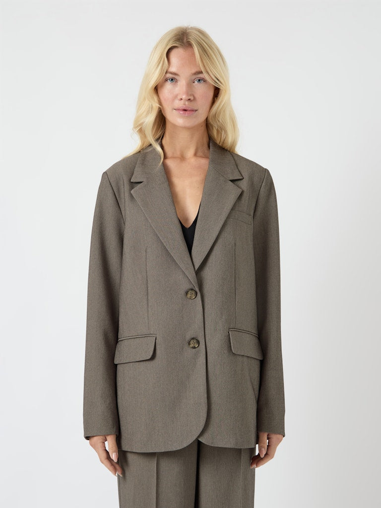 YAS REEMAJ LS BLAZER | GREY MELANGE