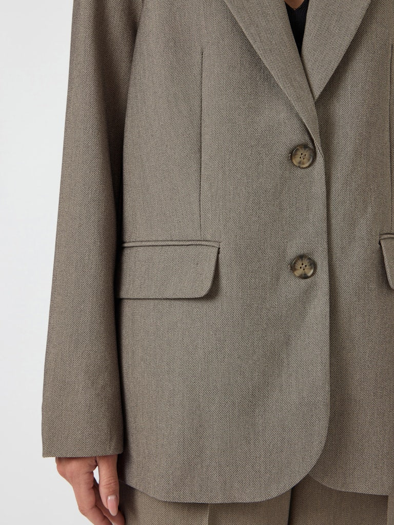 YAS REEMAJ LS BLAZER | GREY MELANGE