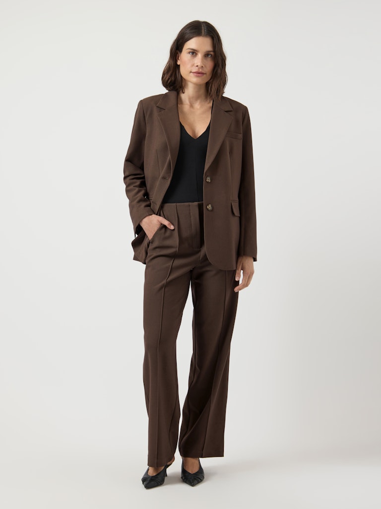 YAS REEMAJ LS BLAZER | CHOCOLATE BROWN