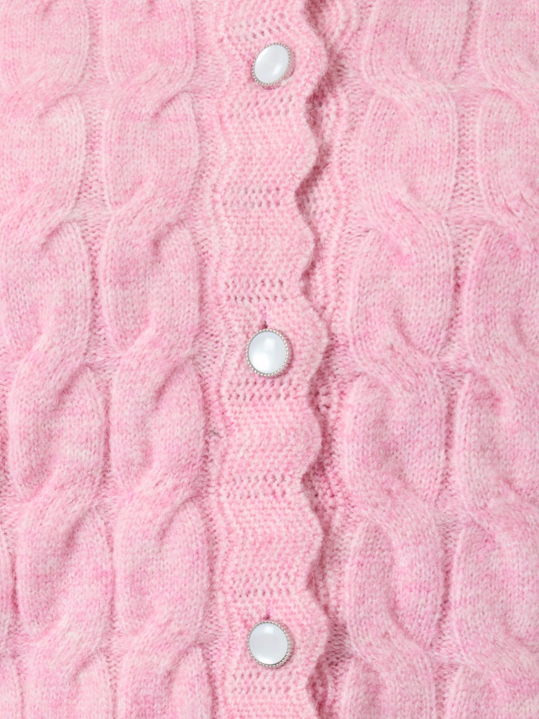 YAS BUBERA LS KNIT CARDIGAN | ROZE