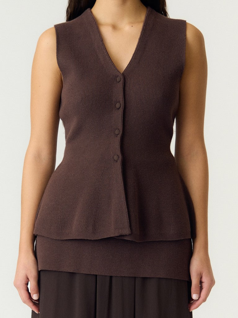 YAS BEANI SL KNIT TOP S.