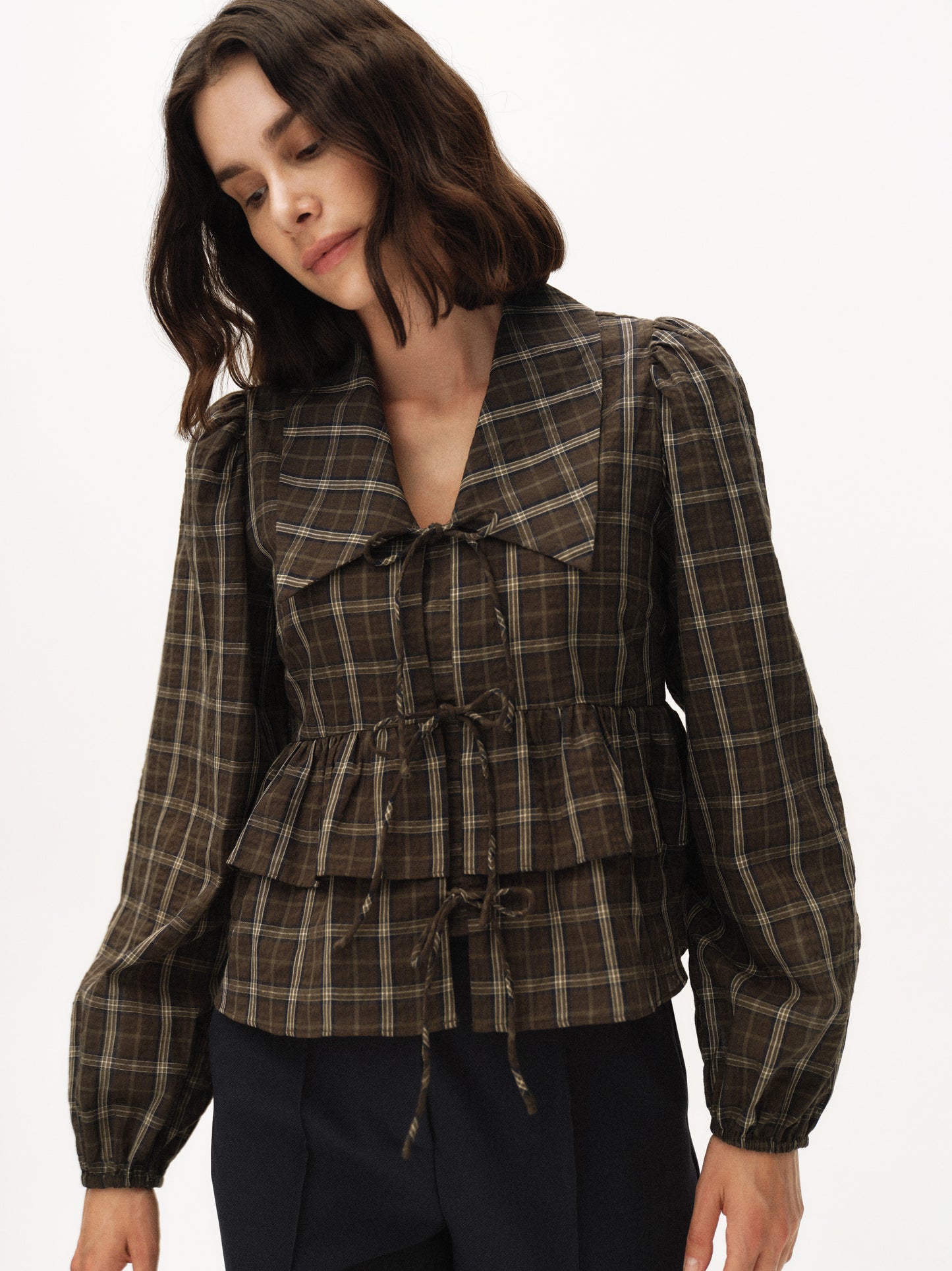 YAS CINNA LS TIE TOP