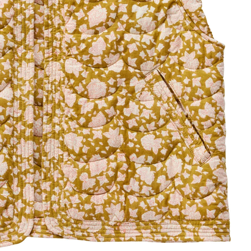 COTTON TREAT QUILTED/GEWATTEERD VEST | ARUSHI BOSGROEN