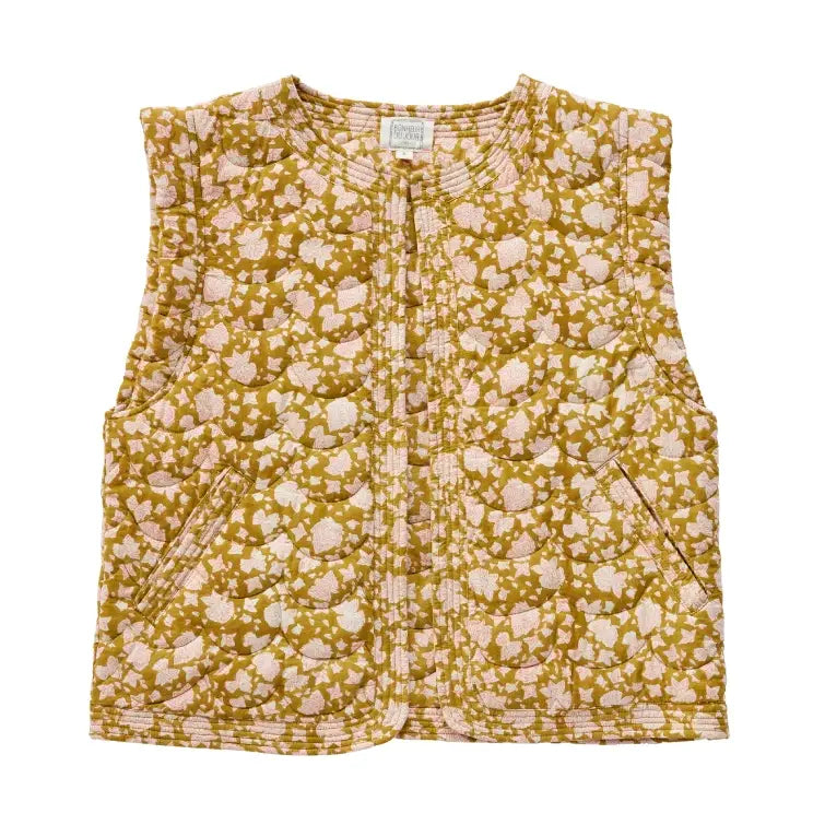 COTTON TREAT QUILTED/GEWATTEERD VEST | ARUSHI BOSGROEN