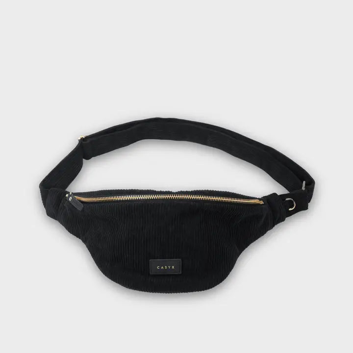 HEUPTAS VELOURS | ZWART