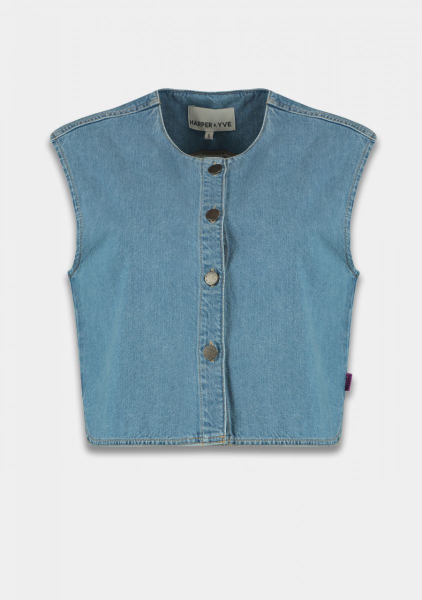 HARPER & YVE GILET GILLY DENIM