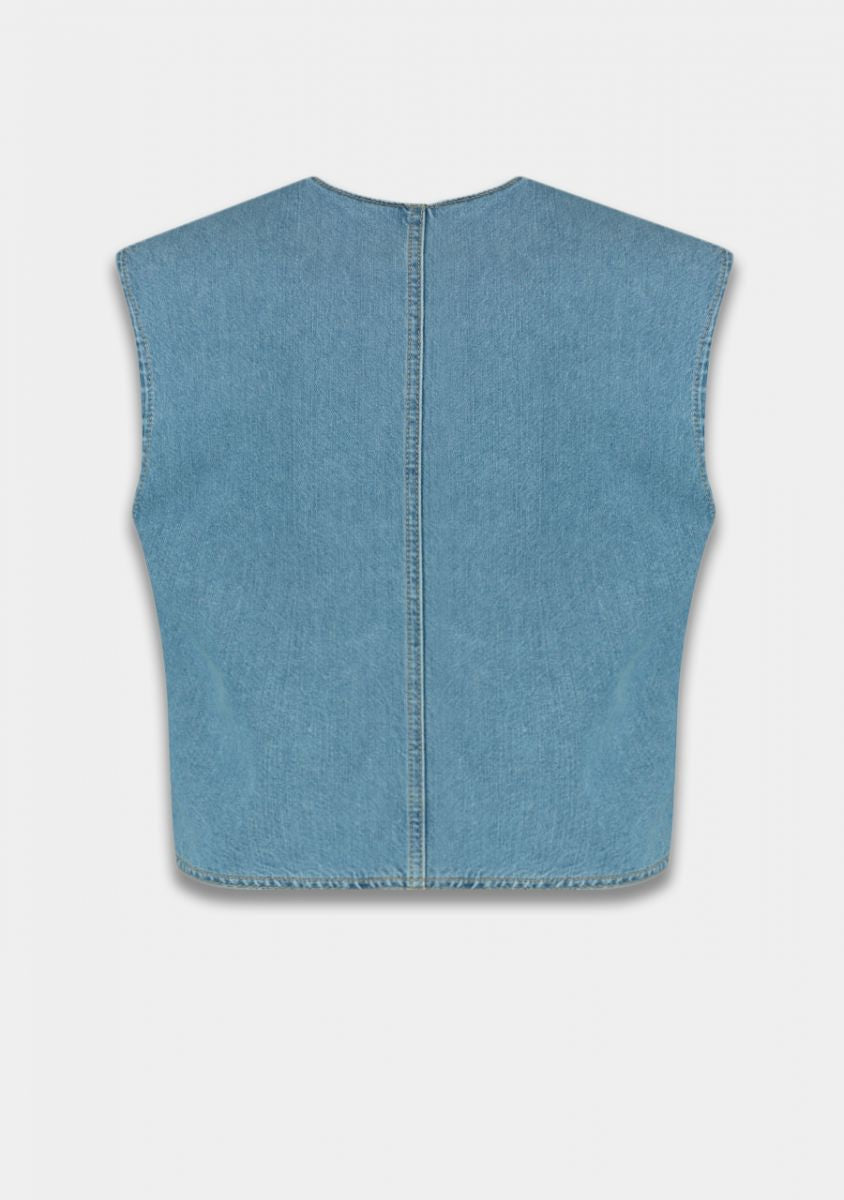 HARPER & YVE GILET GILLY DENIM