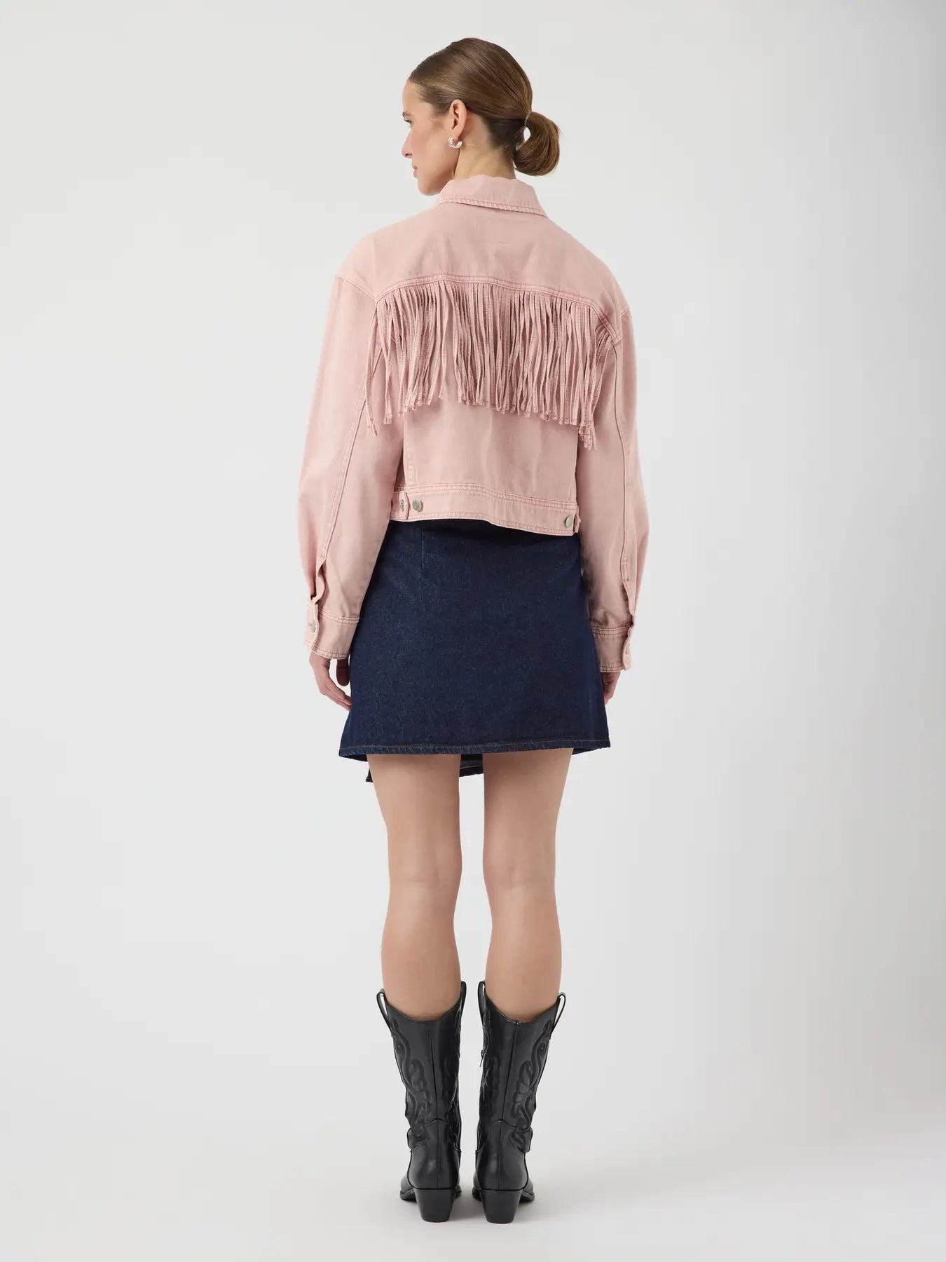 YAS SUN CROPPED DEMIM JACKET
