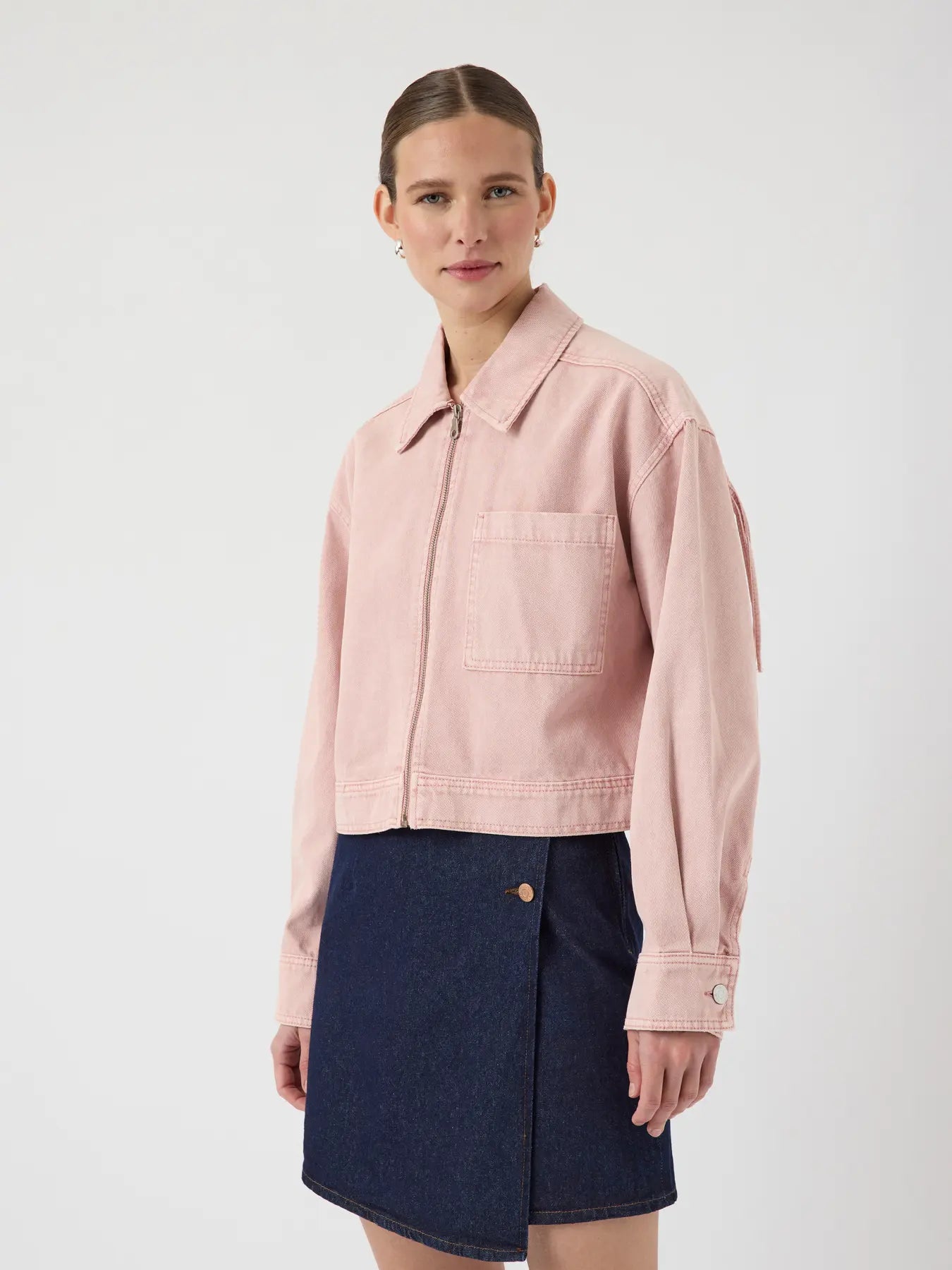 YAS SUN CROPPED DEMIM JACKET