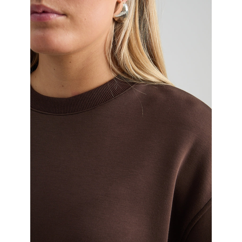 PEPPERCORN SINNA GRS SWEATER | JAVA BROWN