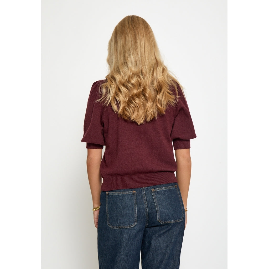 DESIRES CHARITY KNIT PULLOVER | TAWNY PORT
