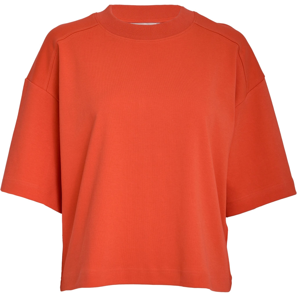 PEPPERCORN FIOLA GOTS T-SHIRT | HOT CORAL