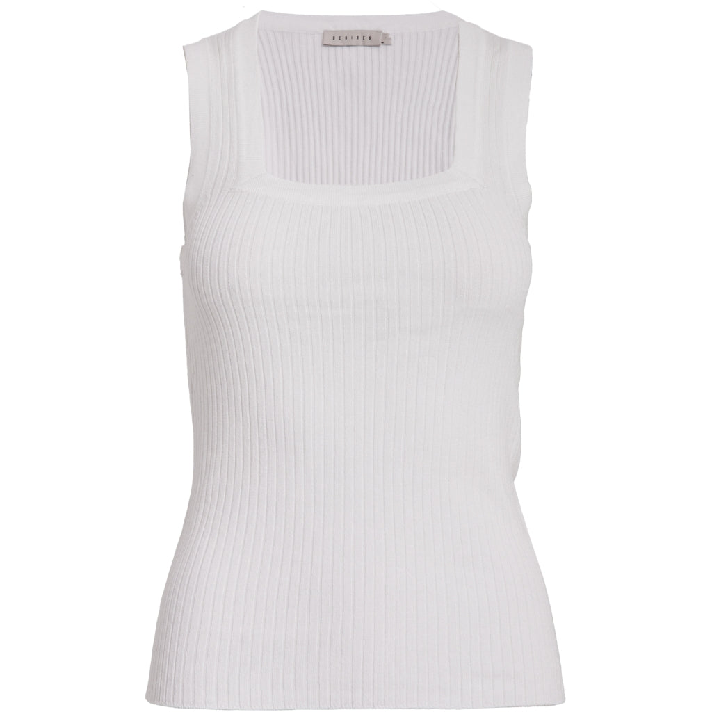 DESIRES ANELI  RIB AQUARE NECK TOP