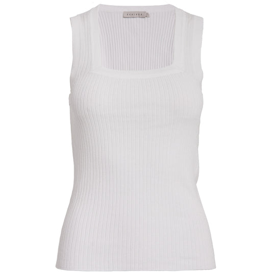 DESIRES ANELI  RIB AQUARE NECK TOP