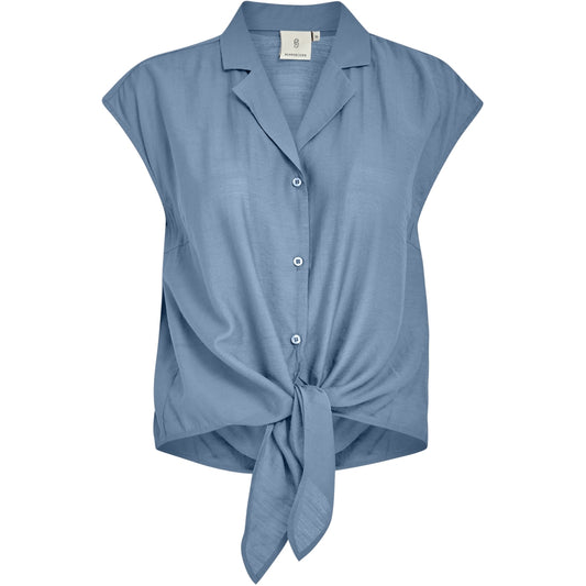 PEPPERCORN NALINE SLEEVELESS SHIRT | BLAUW