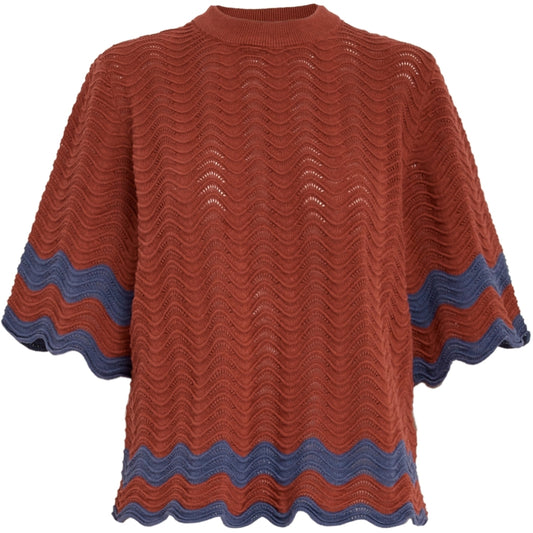 DESIRES ROSELLE KNIT PULLOVER | BLUE INDIGO